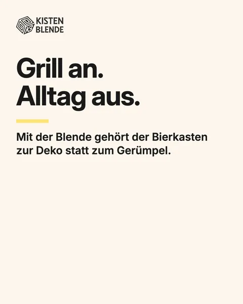 Bildpost: Grill an. Alltag aus.