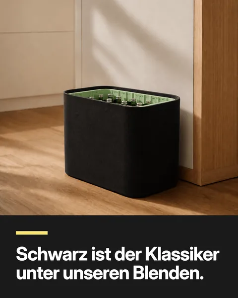 Karussell-Folie 2: Schwarz ist der Klassiker unter unseren Blenden.