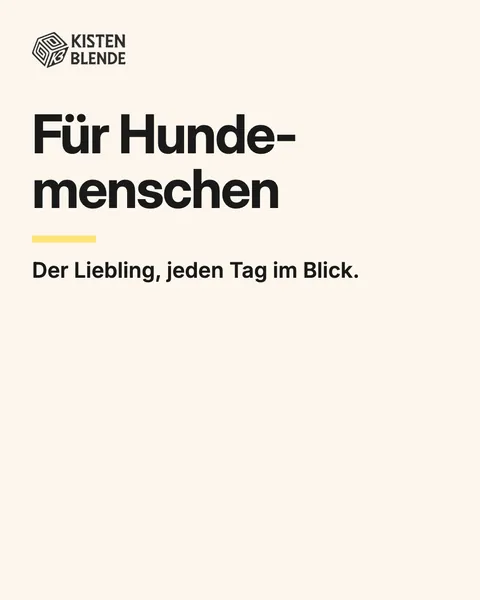 Folie 5: Für Hundemenschen. Der Liebling, jeden Tag im Blick.